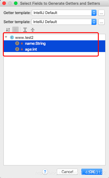 IntelliJ IDEA快速創(chuàng)建getter和setter方法