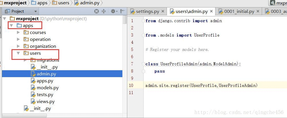 Django怎么在admin后臺注冊數據庫表