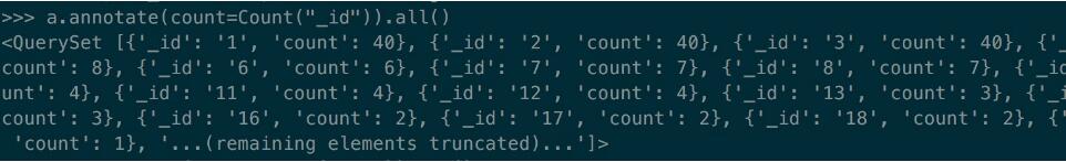 django ORM之values和annotate使用詳解