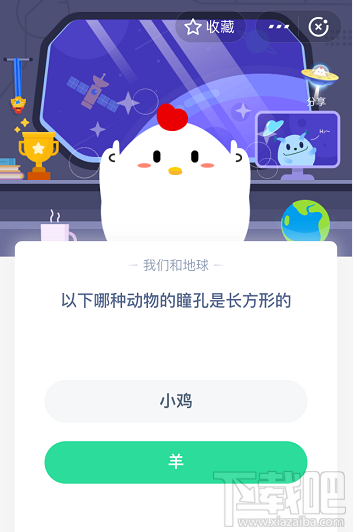 支付寶螞蟻莊園5月28日答案 以下哪種動物的瞳孔是長方形的