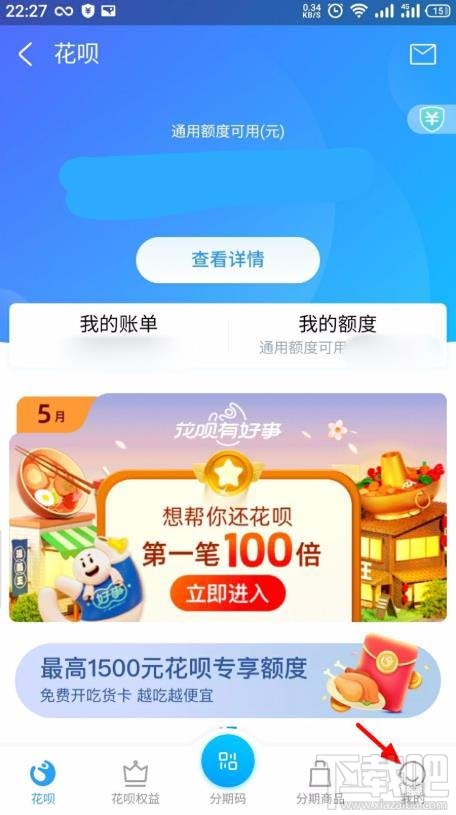 支付寶花唄當(dāng)面花如何查看賬單明細?