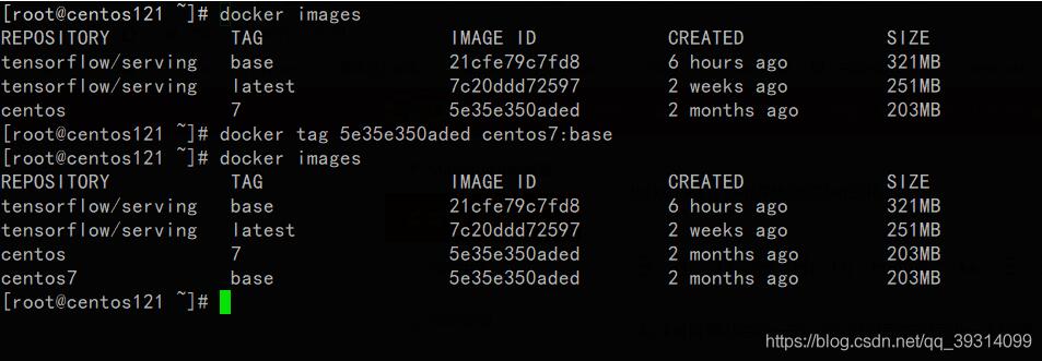 docker實(shí)現(xiàn)重新打tag并刪除原tag的鏡像