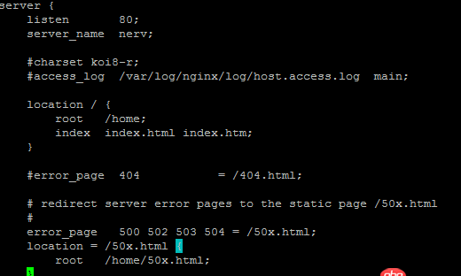 nginx 404定義未生效