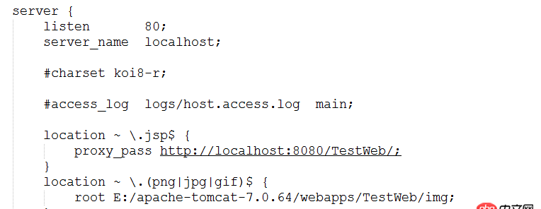 關于Nginx 和Tomcat 的動靜分離 負載均衡配置文件的問題