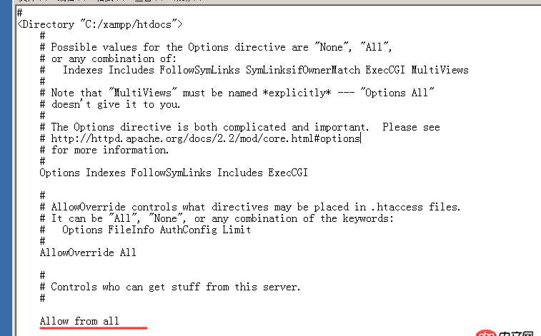 Apache  已經把網站根目錄的改為allow from all了，但是服務器還是不能訪問？
