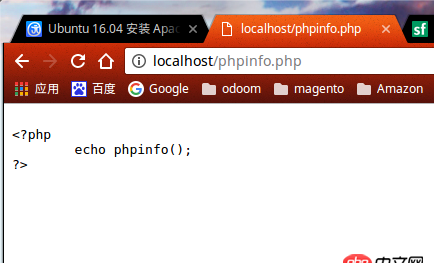 php7 - ubuntu16下,Apache2解析php顯示源碼