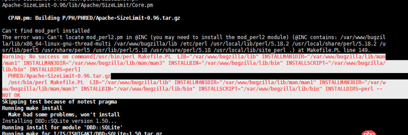 apache - ubuntu環(huán)境下安裝bugzilla,執(zhí)行成功,但是訪(fǎng)問(wèn)時(shí)候出現(xiàn)404 not found