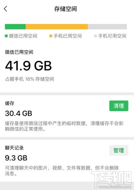iPhone手機怎么保存聊天記錄的情況下清理微信緩存？