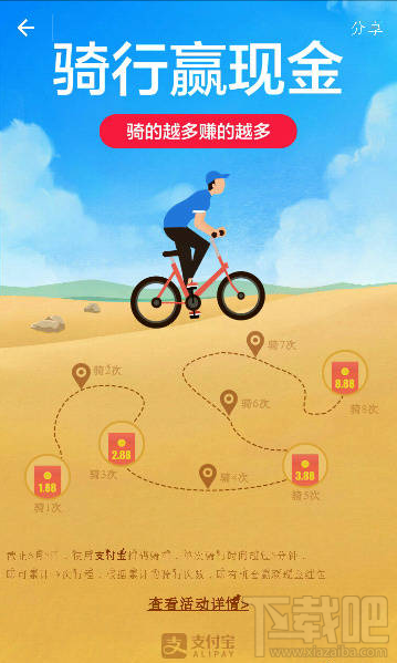 支付寶無(wú)現(xiàn)金周騎車(chē)贏現(xiàn)金怎么參加？支付寶無(wú)現(xiàn)金周騎車(chē)贏現(xiàn)金活動(dòng)詳情