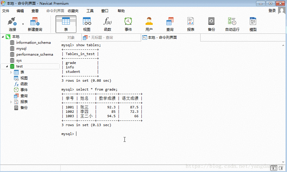 Navicat Premium操作MySQL數(shù)據(jù)庫(執(zhí)行sql語句)