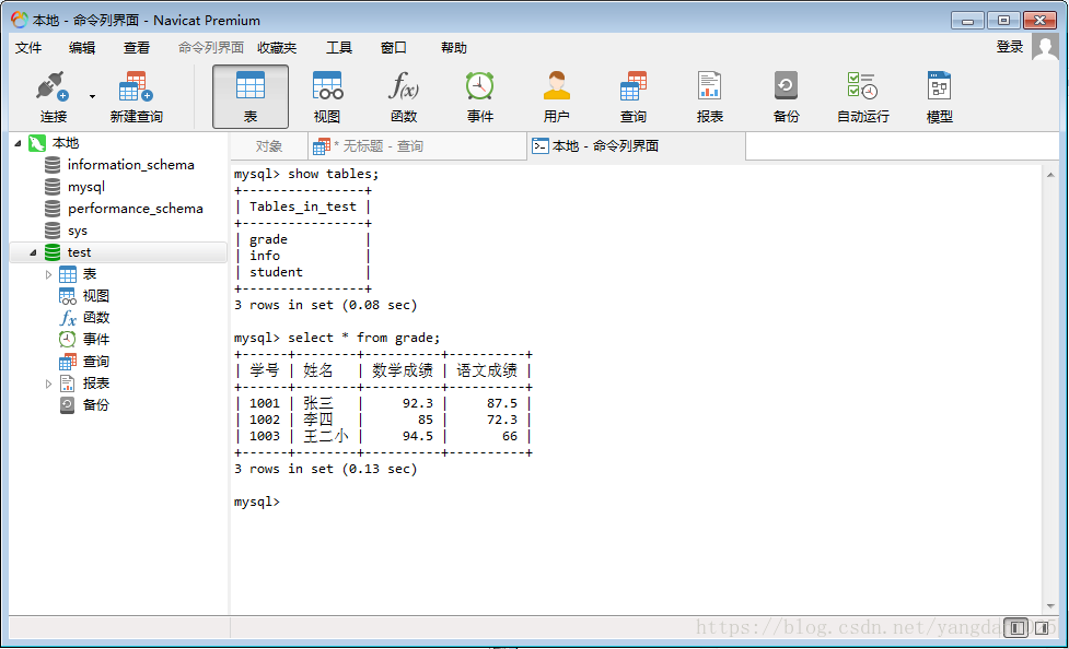 Navicat Premium操作MySQL數(shù)據(jù)庫(執(zhí)行sql語句)