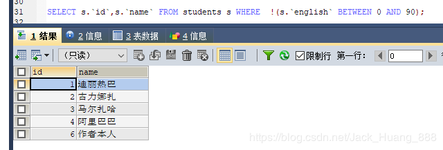 MySQL 詳細單表增刪改查crud語句