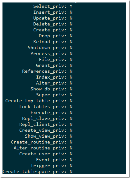 mysql用戶權(quán)限管理實(shí)例分析