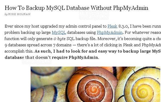 10個教程教你輕松備份MySQL數據庫