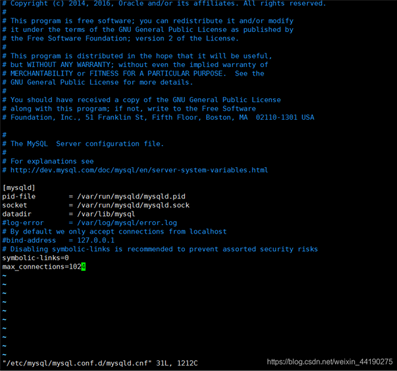 docker中修改mysql最大連接數及配置文件的實現(xiàn)