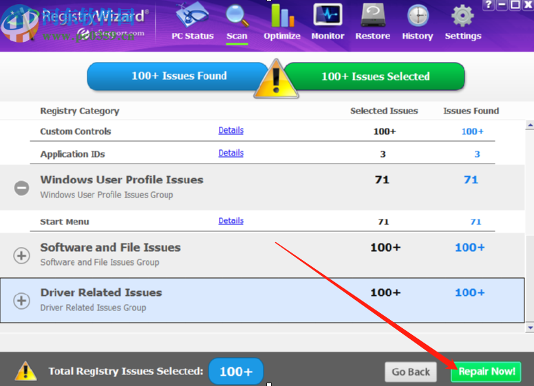 RegistryWizard修復清除系統注冊表的方法