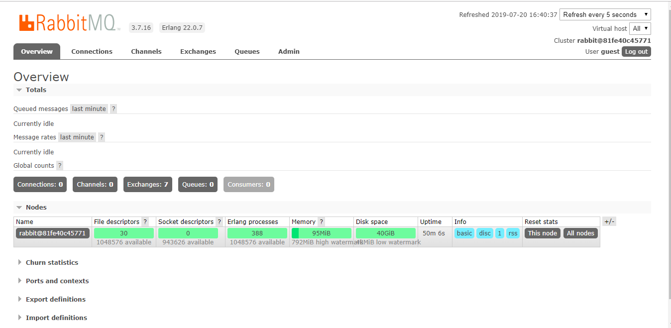 docker快速安裝rabbitmq的方法步驟