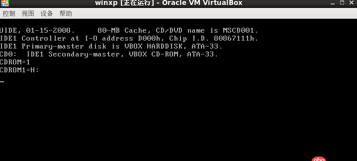 centos下virtualbox安裝xp報錯