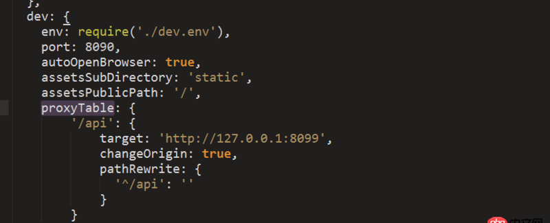 node.js - 在設置跨域的時候，proxyTable報錯誤 ？