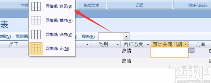 Microsoft Office Access添加網(wǎng)格線的方法