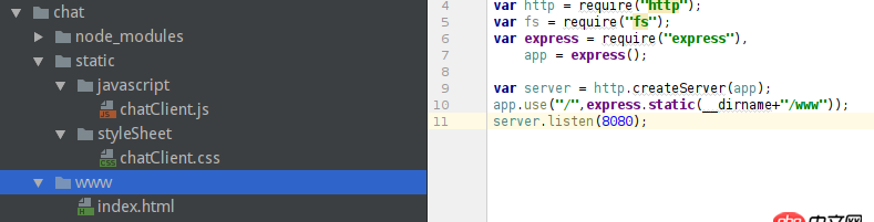 引用 node.js express加載 靜態文件 報錯 ??