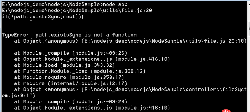 node.js - 這個nodejs的demo如何才能運行展示？能幫看看嗎