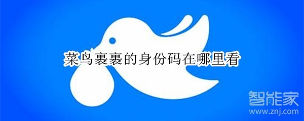 菜鳥裹裹的身份碼在哪里看?