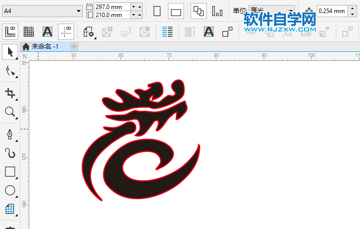 cdr怎么分離輪廓