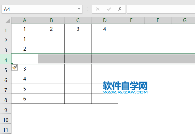 excel2019怎么插入工作表行？