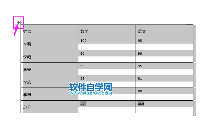 word2019怎么統一調整表格行高
