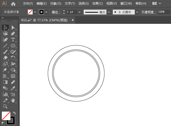 ai繪制西瓜圖標的方法