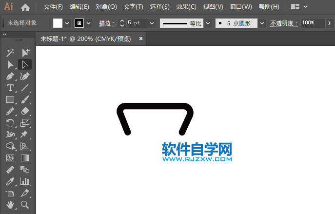 AI怎么繪制一個(gè)福袋的圖標(biāo)的方法