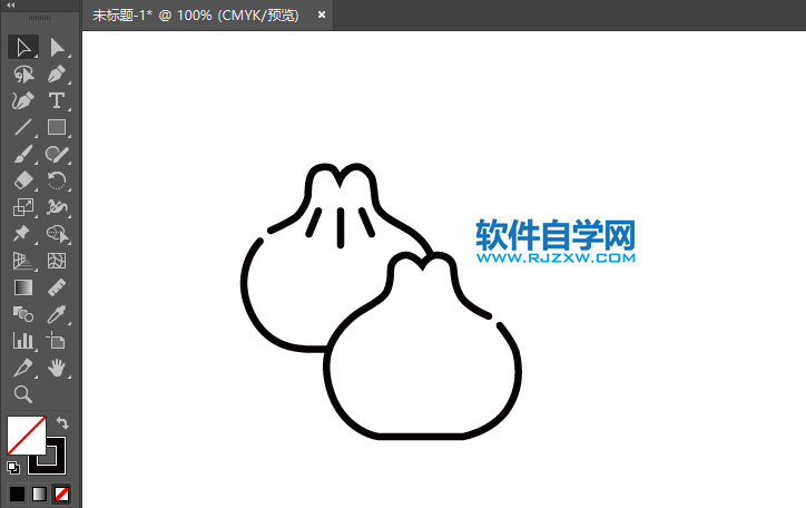 ai怎么繪制包子的卡通圖