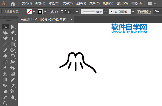 ai怎么繪制包子的卡通圖