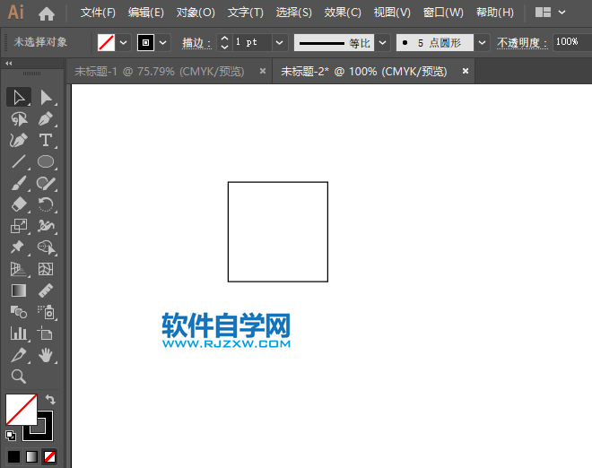 ai的圓形怎么變成矩形