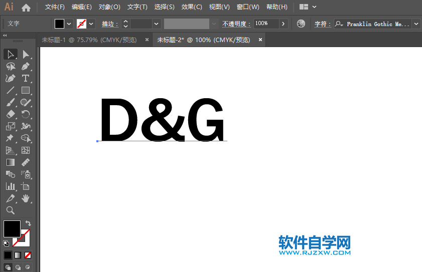 ai怎么設計杜嘉班納的LOGO