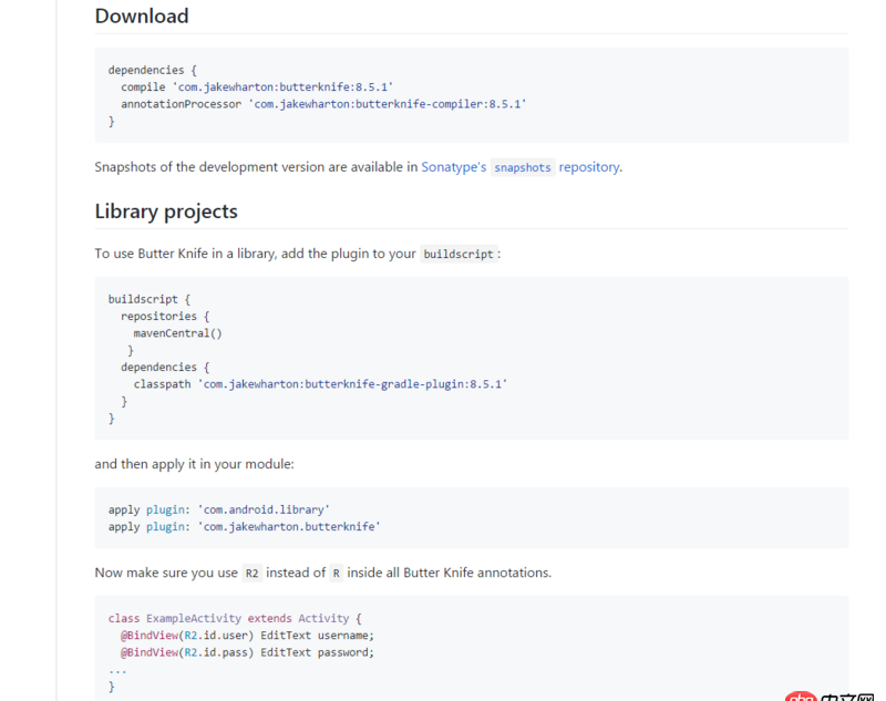 android - AS中Module中沒法使用Butterknife.有什么好的替代？