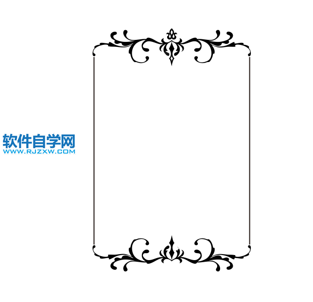 cdr怎么制作花紋邊框