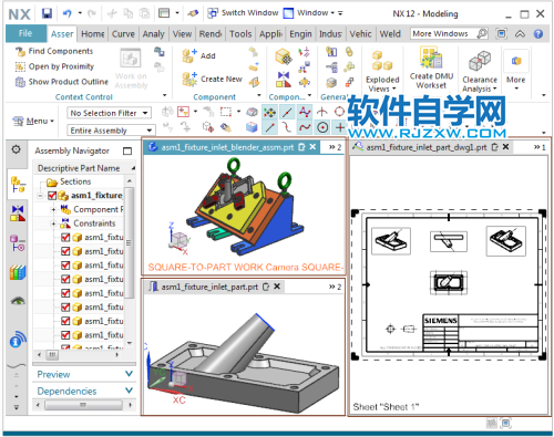 UGNX在多個(gè)窗口中查看設(shè)計(jì)