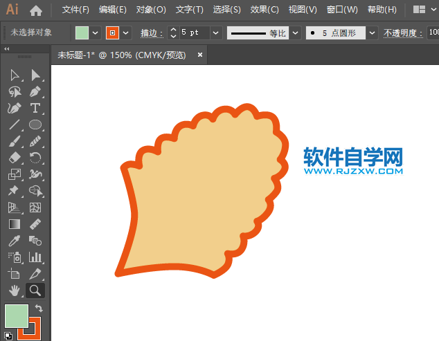 ai怎么畫玉米圖標