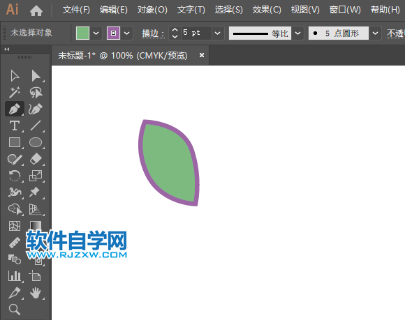 ai怎么畫藍(lán)莓圖標(biāo)