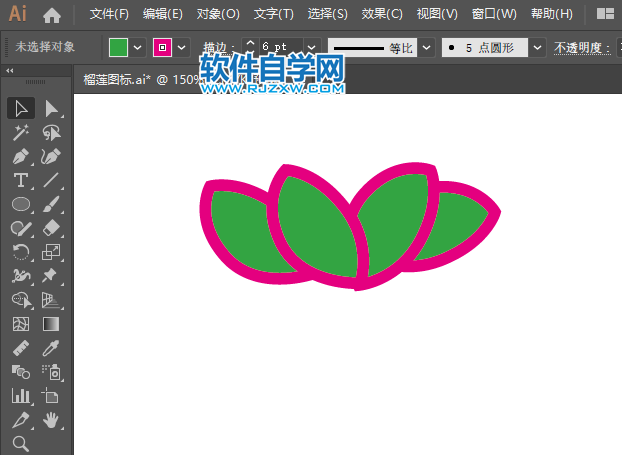 ai怎么畫(huà)覆盆子的方法