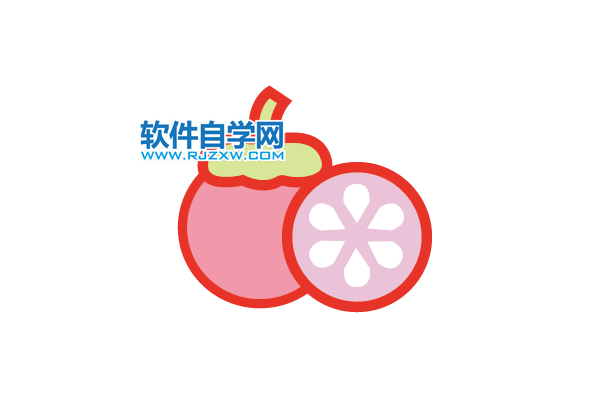 ai怎么畫山竹水果圖標