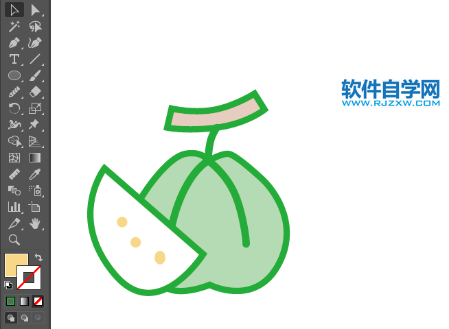 ai怎么畫番石榴水果圖標(biāo)