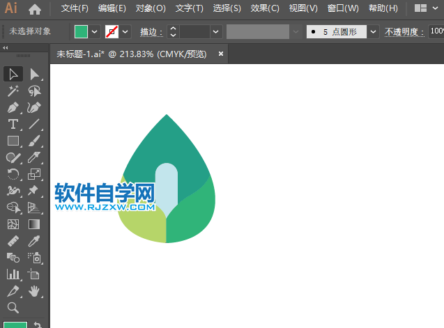 ai怎么畫百荷盆栽圖標