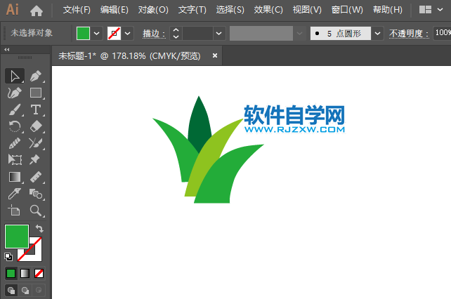 ai怎么畫蘆薈圖標