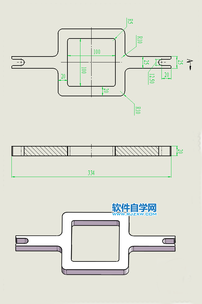 三角形凸輪機構用SolidWorks制作