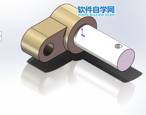 反向關節機構用SolidWorks建模并裝配