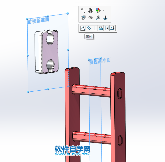 木塊沿梯子墜落動畫用SolidWorks制作