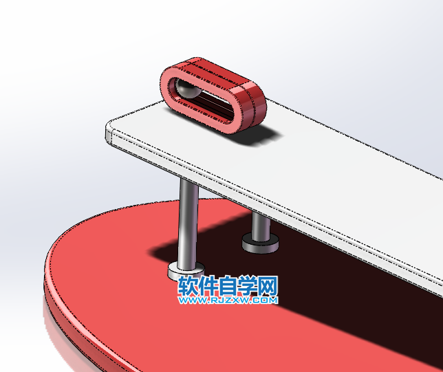 順斜坡向下翻滾的木桶用SolidWorks制作